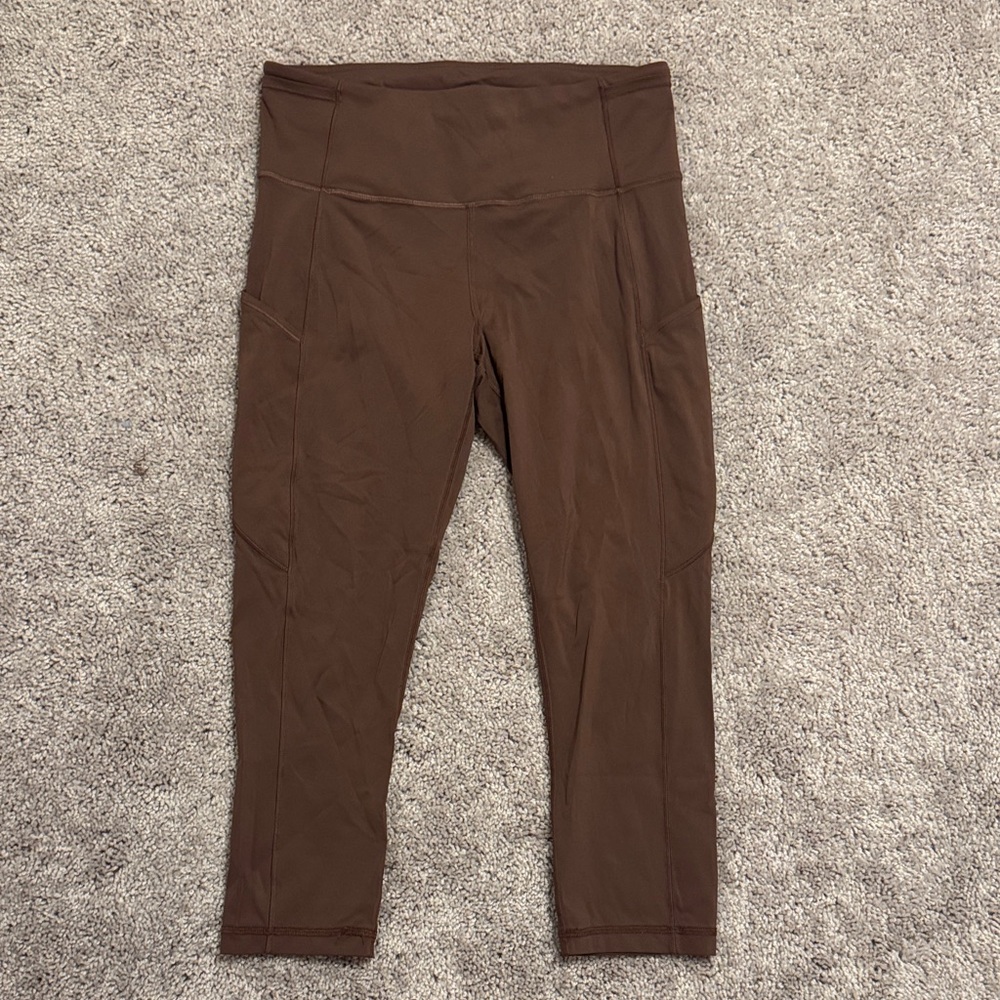 lululemon athletica Chocolate Brown crop Leggings